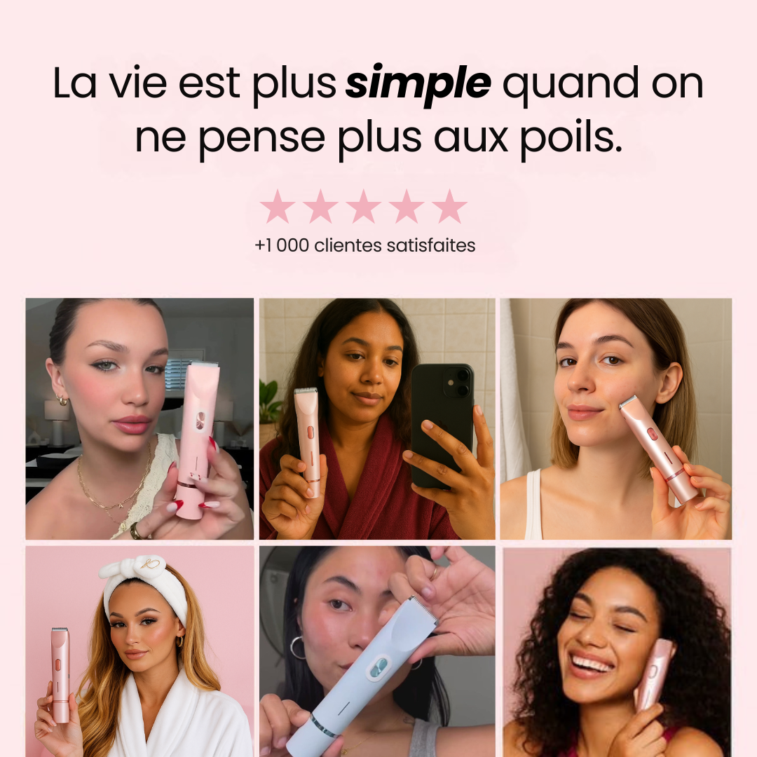 Dual-Head PRO • Rasoir Électrique Intime
